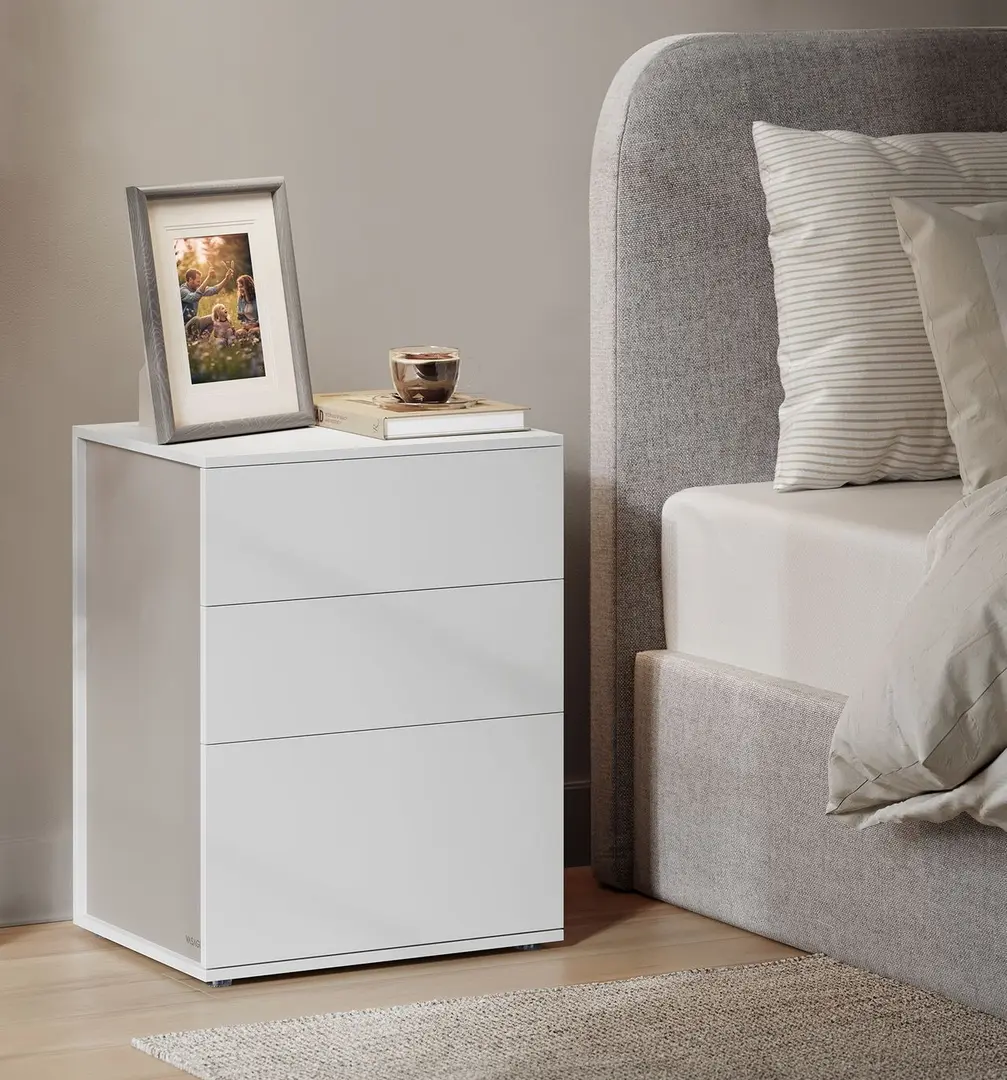 Noptiera Vasagle LET778W01 (White/Cappuccino)