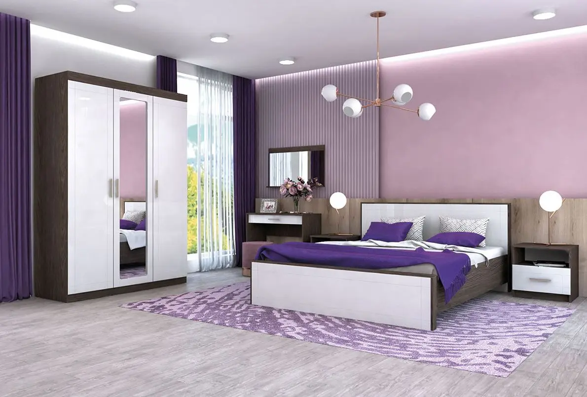 Noptiera Yasen Tenessi MDF (Ilm Bergamo/White Gloss) - 3