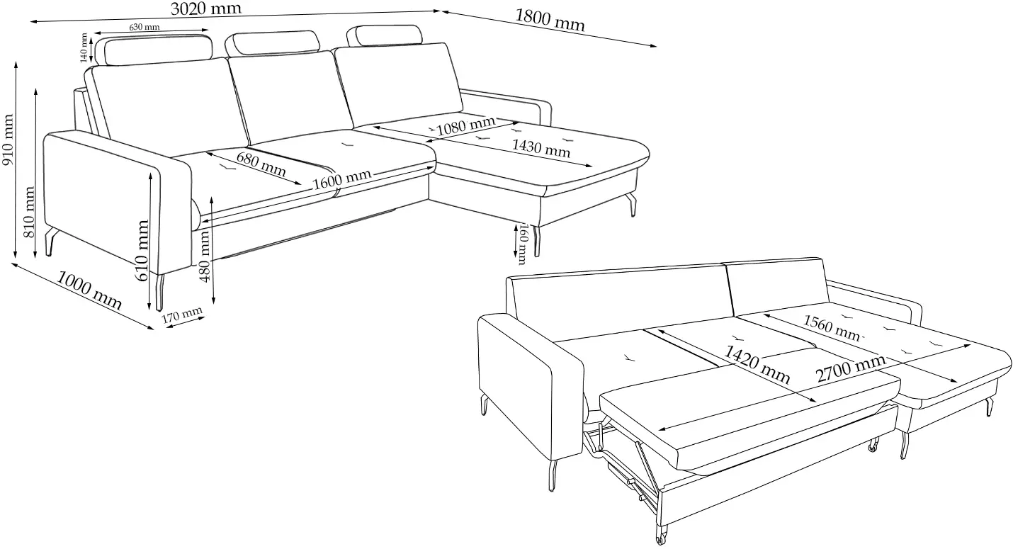 Диван угловой Charmbed Bristol King 08 (Dove) - 6