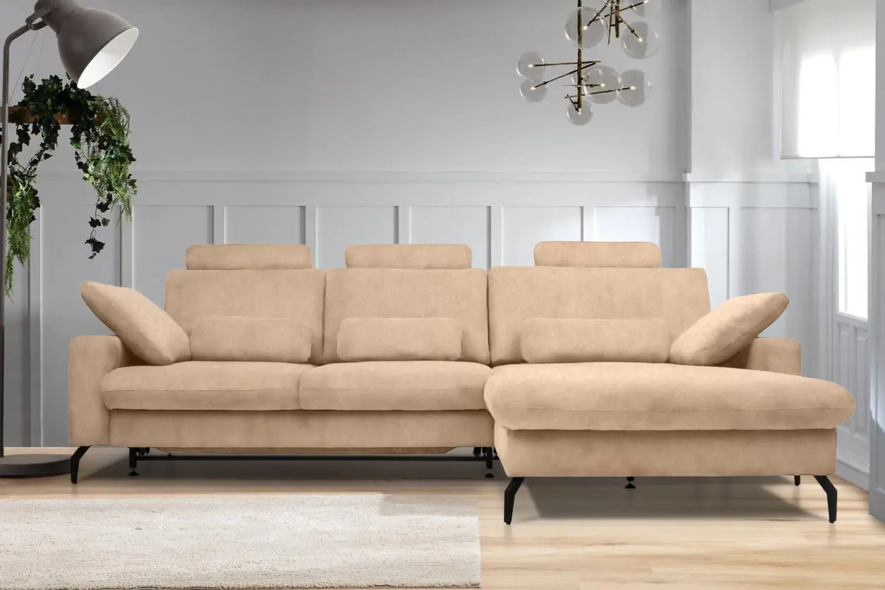 Canapea de colt Charmbed Bristol Mono 02 (Beige)