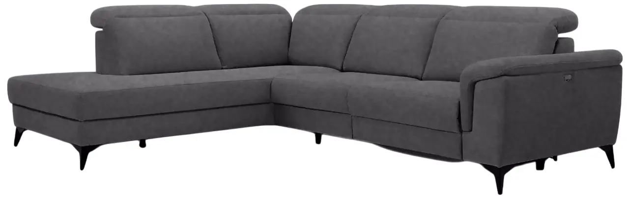 Canapea de colt Charmbed Cornwall Mono 07 stanga (Dark Grey) - 2