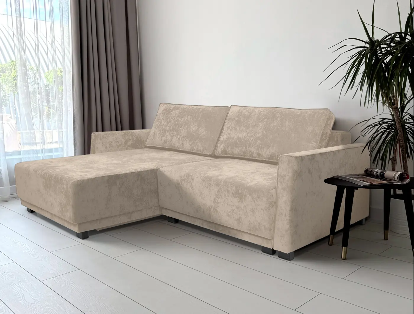 Canapea de colt Charmbed Koln King 02 (Beige)