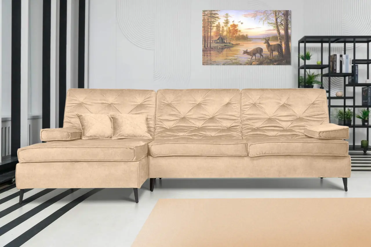 Диван угловой Charmbed London-3 Mono 02 (Beige)