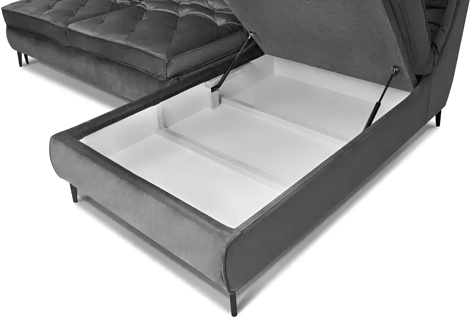 Диван угловой Charmbed London-3 Mono 03 (Light Grey) - 5