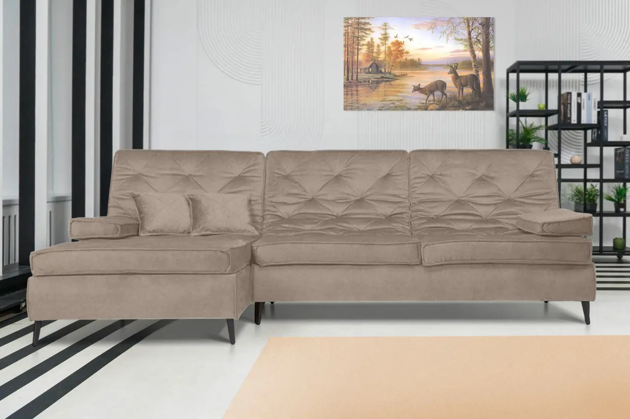 Диван угловой Charmbed London-3 Vogue 02 (Beige)