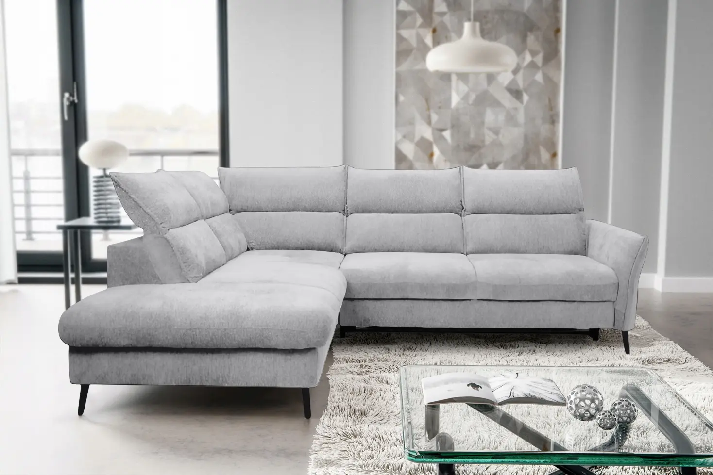 Диван угловой Charmbed Orlean Bonaparte 06 лево (Light Grey)