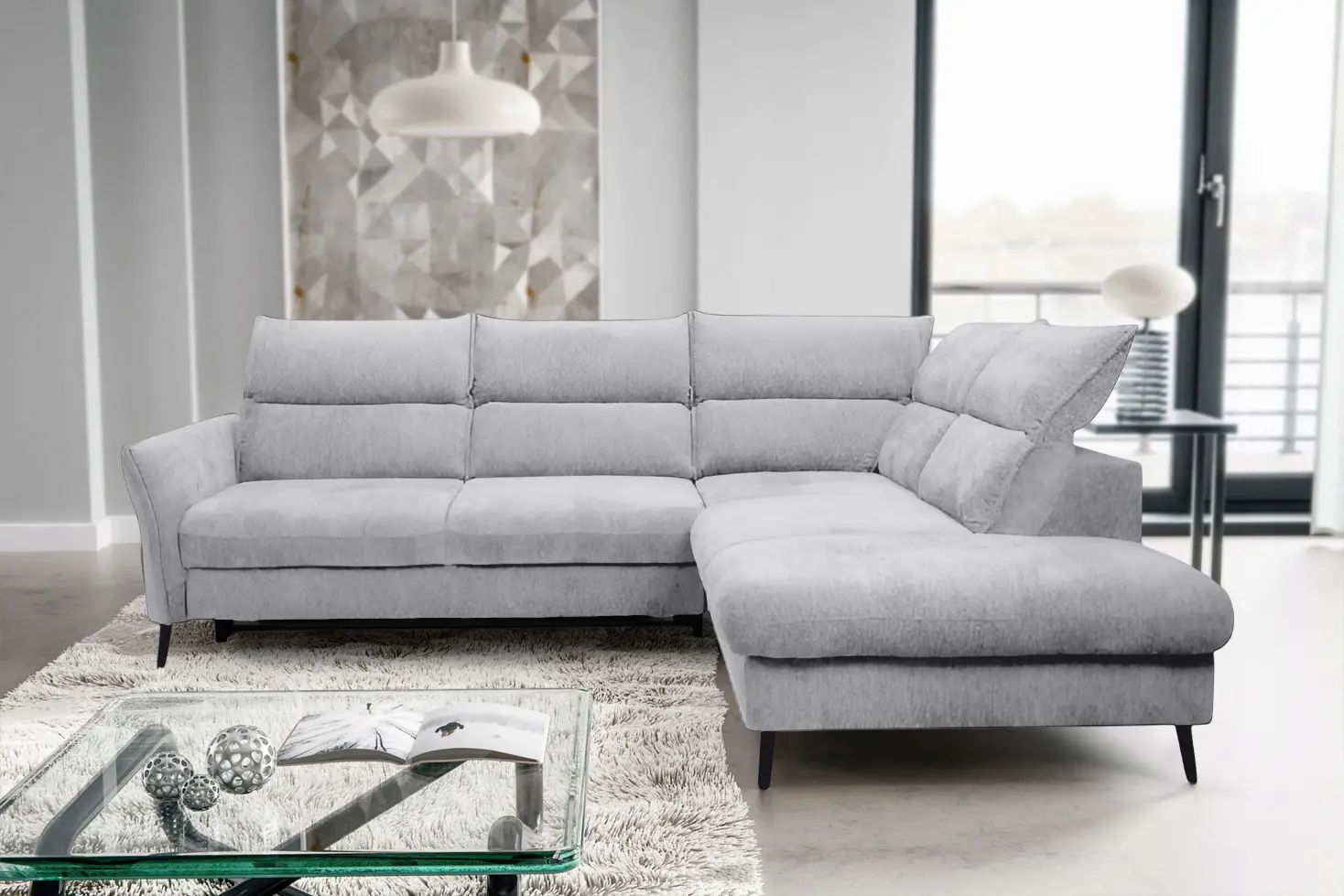 Диван угловой Charmbed Orlean Bonaparte 06 право (Grey)