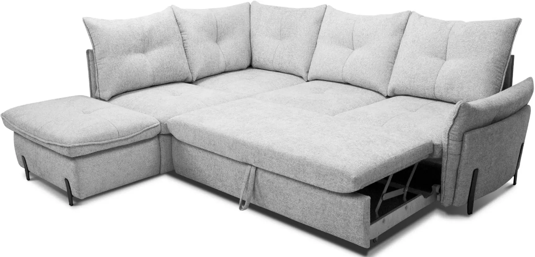Canapea de colt Charmbed Rimini Mono 03 stanga (Light Grey) - 6
