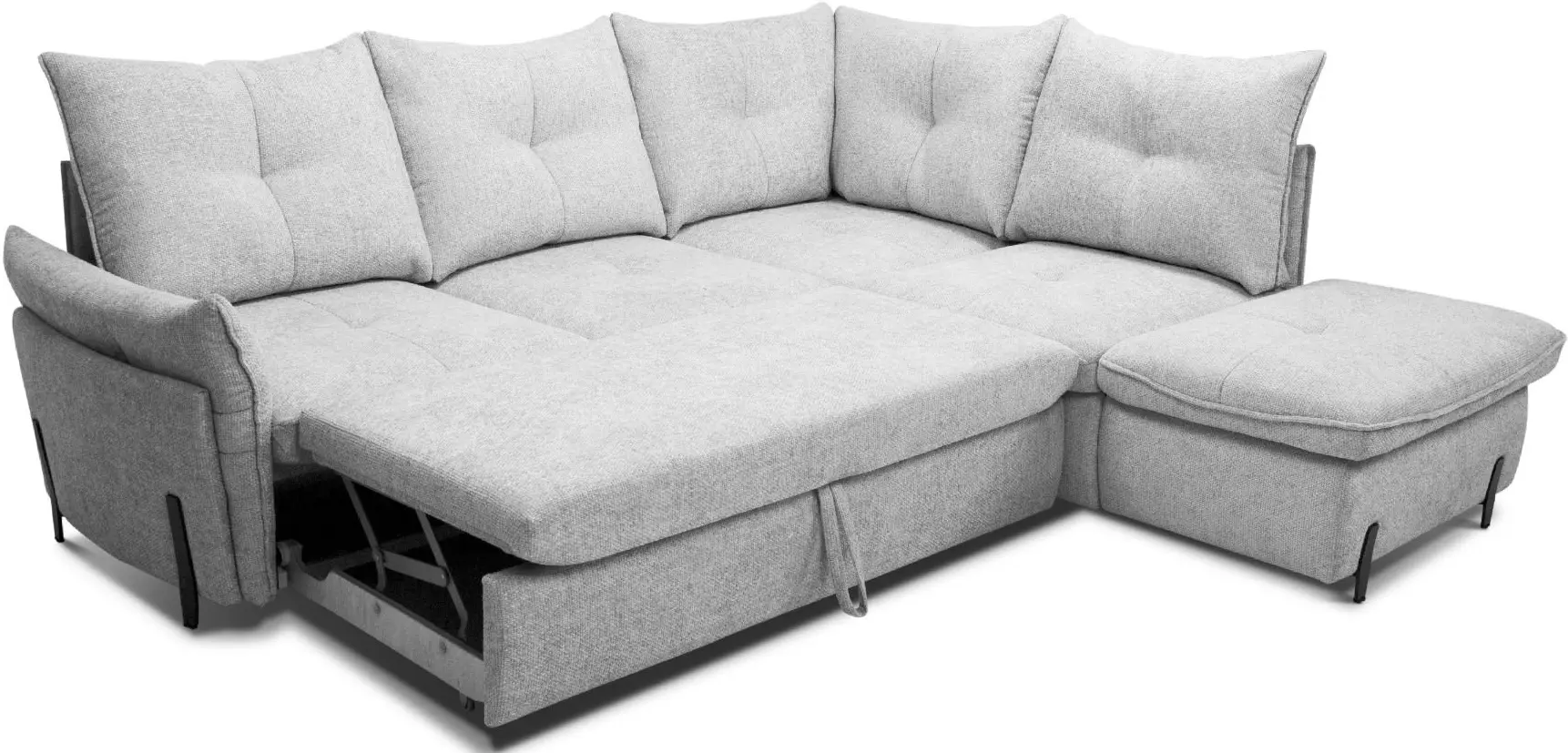 Canapea de colt Charmbed Rimini Mono 03 dreapta (Light Grey) - 6