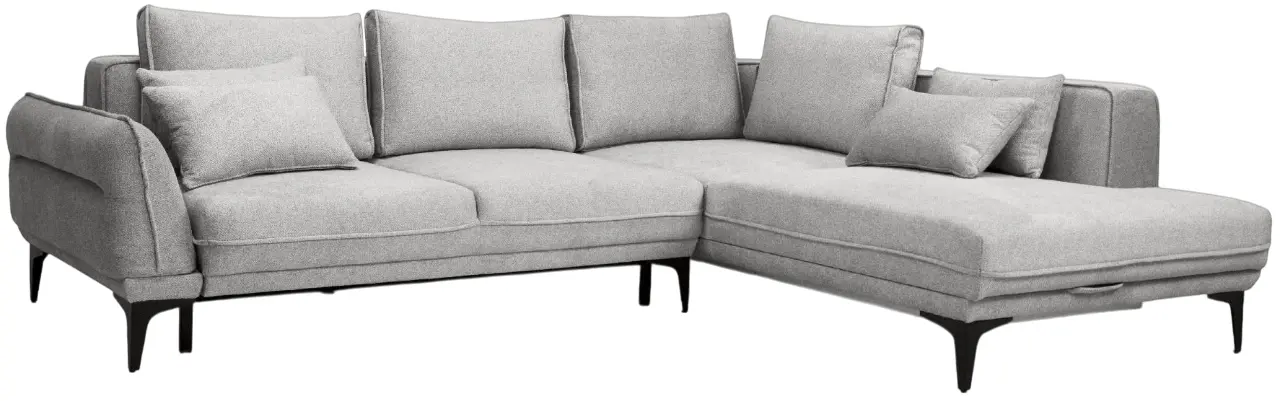 Canapea de colt Charmbed Rome Bonaparte 07 dreapta (Light Grey)