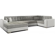 Canapea in forma de U Eltap Damario Berlin 01/Soft 17 Left (Gray/White)