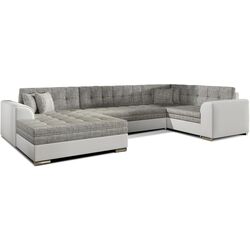 Canapea in forma de U Eltap Damario Berlin 01/Soft 17 Left (Gray/White)