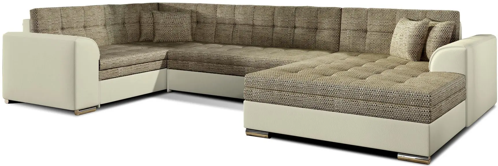 Canapea in forma de U Eltap Damario Berlin 03/Soft 33 Right (Beige/Cream)