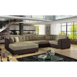 Canapea in forma de U Eltap Damario Berlin 03/Soft 66 Left (Beige/Brown) Thumb