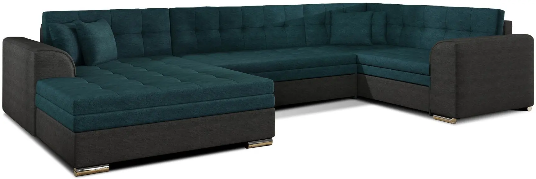 Canapea in forma de U Eltap Damario Dora 85/Dora 96 Left (Turquoise/Anthracite)