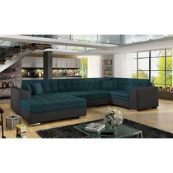 Canapea in forma de U Eltap Damario Dora 85/Dora 96 Right (Turquoise/Anthracite) Thumb