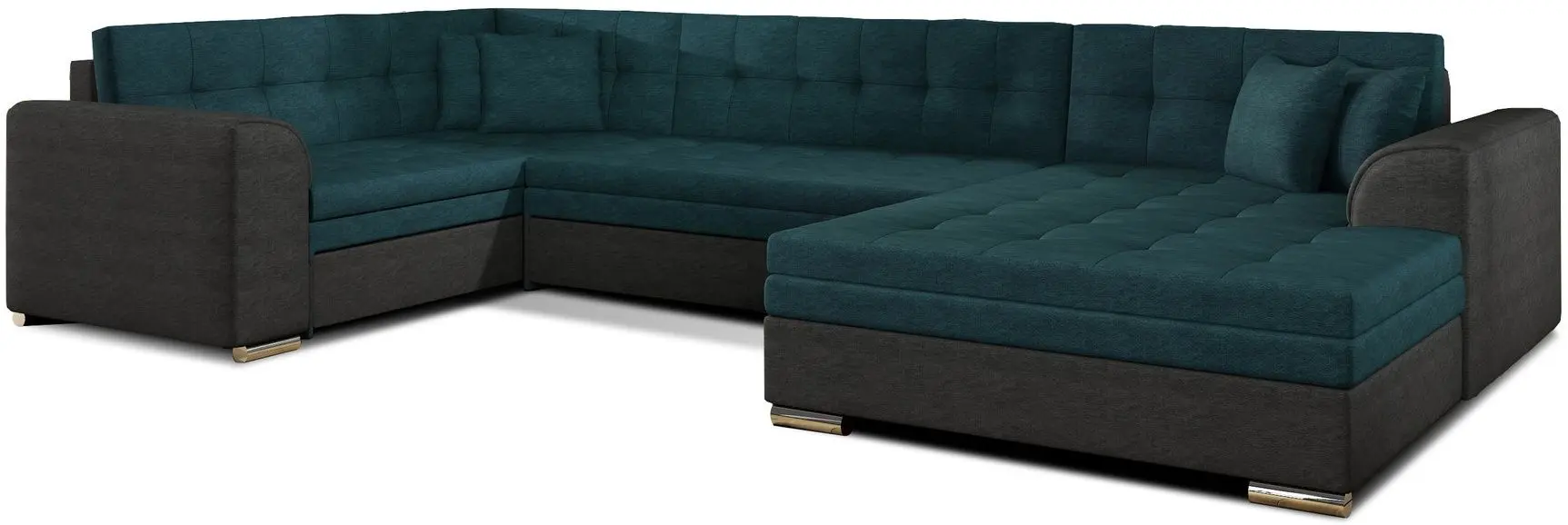 Canapea in forma de U Eltap Damario Dora 85/Dora 96 Right (Turquoise/Anthracite)