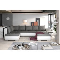 Диван П-образный Eltap Giovanni Berlin 01/Soft 17 Left (Gray/White) Thumb