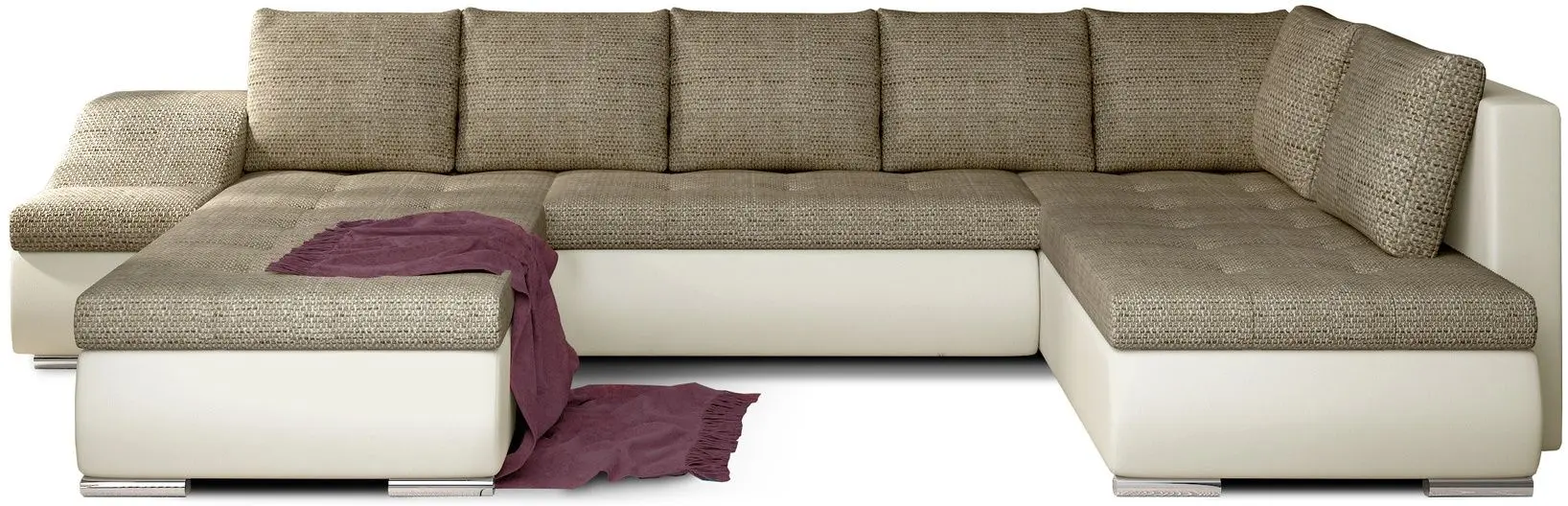 Canapea in forma de U Eltap Giovanni Berlin 03/Soft 33 Left (Beige/Cream)