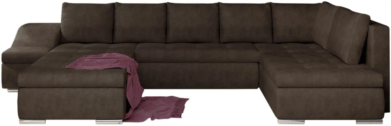 Canapea in forma de U Eltap Giovanni Dora 28 Left (Dark Brown)