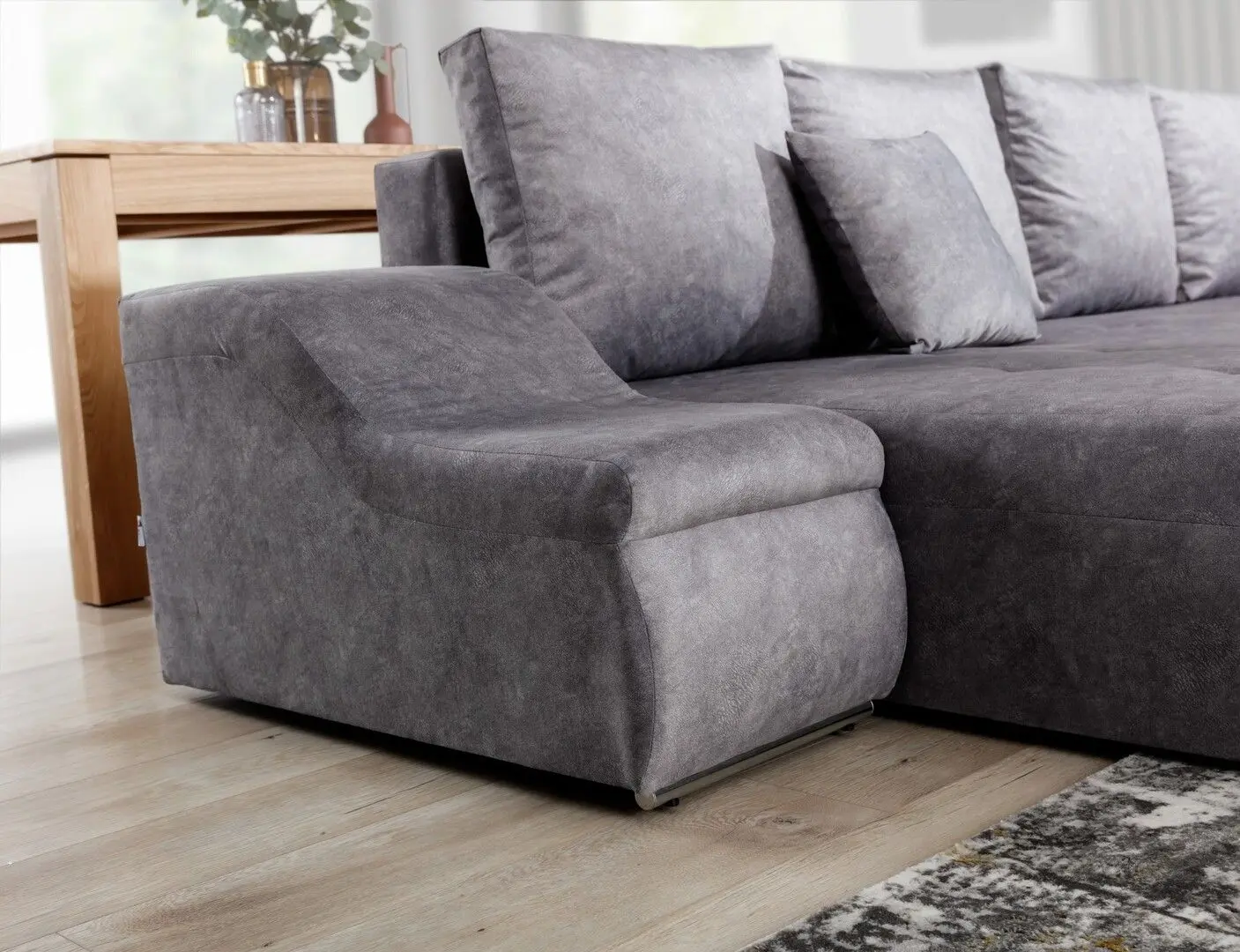 Canapea in forma de U Eltap Giovanni Dora 28 Left (Dark Brown)