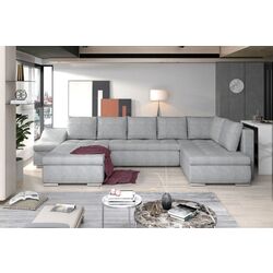 Canapea in forma de U Eltap Giovanni Left Omega 02 (Gray Light)