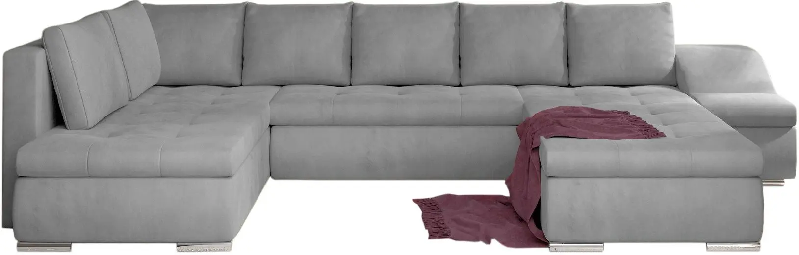 Canapea in forma de U Eltap Giovanni Monolith 84 Right (Gray Light)