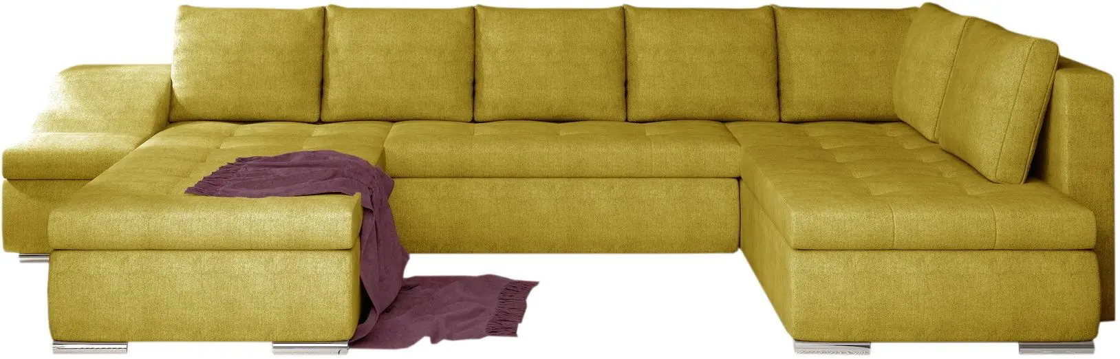 Canapea in forma de U Eltap Giovanni Omega 68 Left (Yellow)