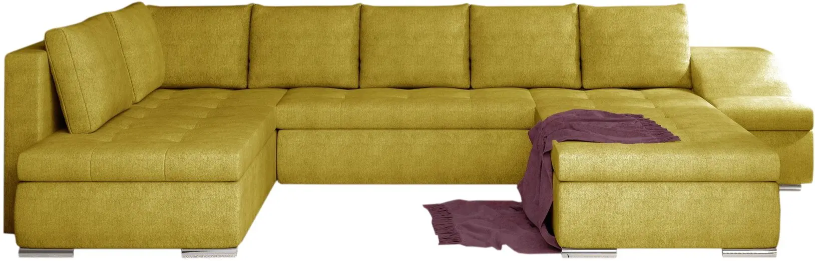 Canapea in forma de U Eltap Giovanni Omega 68 Right (Yellow)
