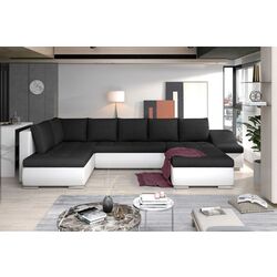 Диван П-образный Eltap Giovanni Sawana 14/Soft 17 Right (Black/White) Thumb