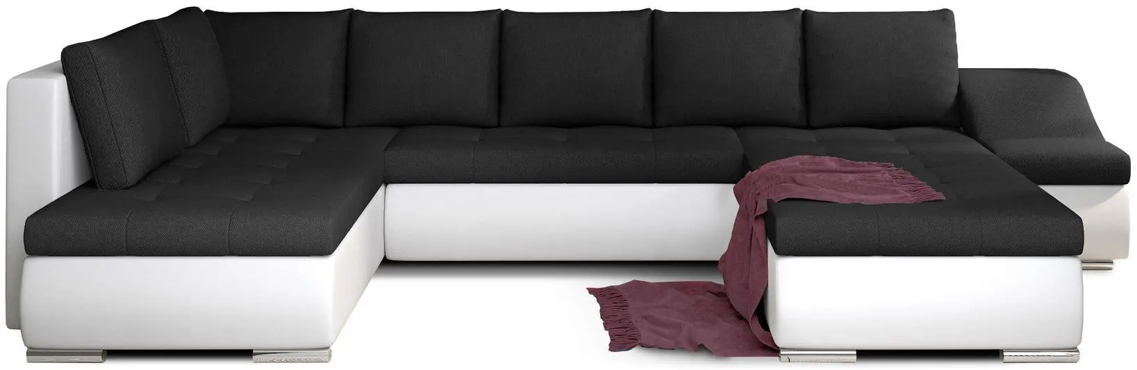 Диван П-образный Eltap Giovanni Sawana 14/Soft 17 Right (Black/White)