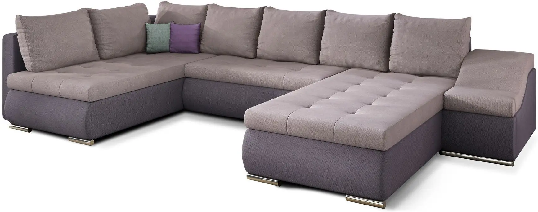 Canapea in forma de U Eltap Giovanni Soro 61/Soro 65 Right (Pink/Purple)