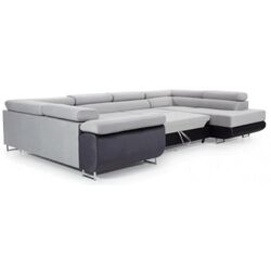 Canapea in forma de U Eltap Letto Sawana 14/Soft 17 Left (Black/White) Thumb