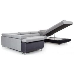 Canapea in forma de U Eltap Letto Sawana 14/Soft 17 Right (Black/White) Thumb