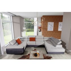 Canapea in forma de U Eltap Letto Sawana 14/Soft 17 Right (Black/White) Thumb