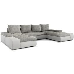 Canapea in forma de U Eltap Marino Berlin 01/Soft 17 (Gray/White)