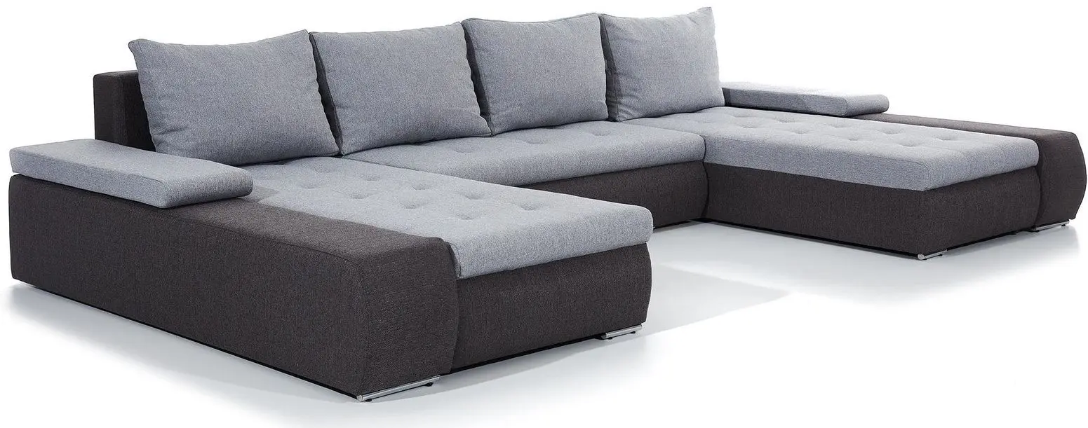 Canapea in forma de U Eltap Marino Portland 90/Portland 95 (Gray Light/Gray Dark)