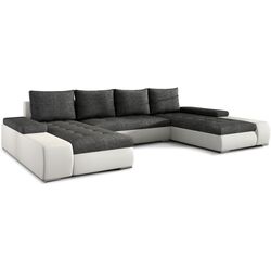 Canapea in forma de U Eltap Marino Sawana 05/Soft 17 (Gray Dark/White)