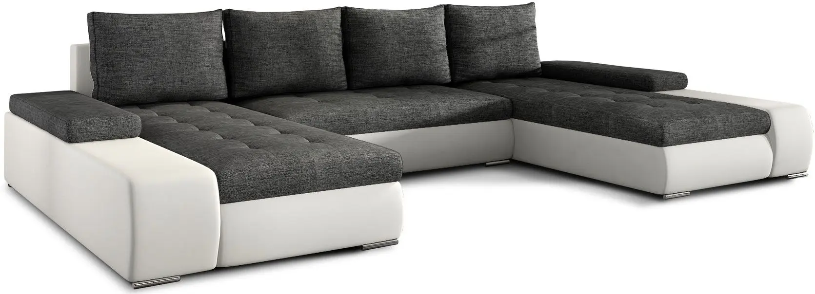 Диван П-образный Eltap Marino Sawana 05/Soft 17 (Gray Dark/White)