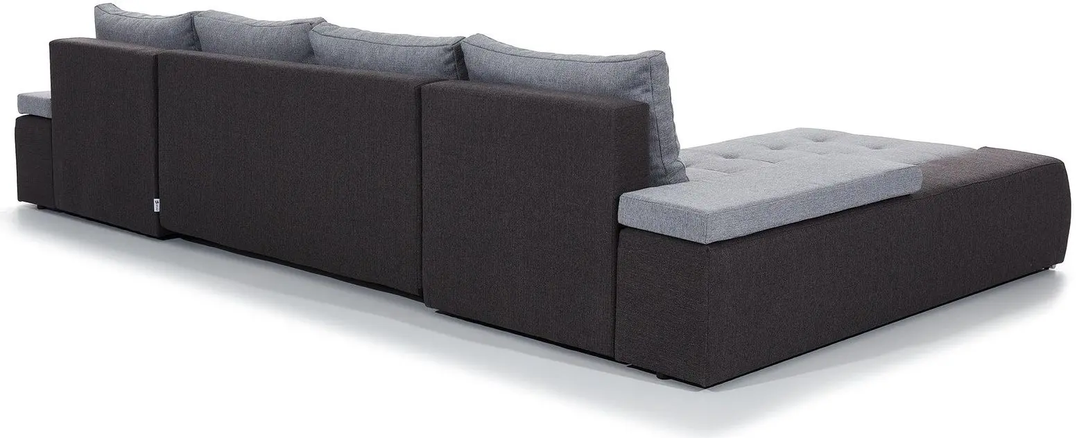 Canapea in forma de U Eltap Marino Soft 11 (Black)