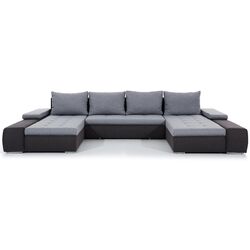 Canapea in forma de U Eltap Marino Soft 11 (Black) Thumb