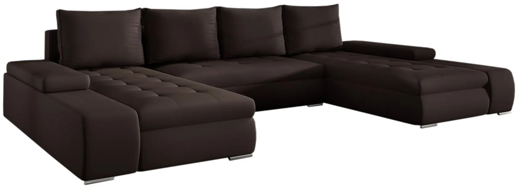 Canapea in forma de U Eltap Marino Soft 66 (Brown Dark)