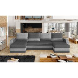 Canapea in forma de U Eltap Marion Paros 06/Paros 05 (Graphite/Gray Light) Thumb