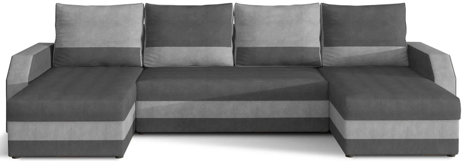 Canapea in forma de U Eltap Marion Paros 06/Paros 05 (Graphite/Gray Light)