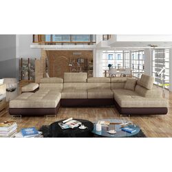 Диван П-образный Eltap Rodrigo Berlin 03/Soft 66 Right (Beige/Brown Dark) Thumb