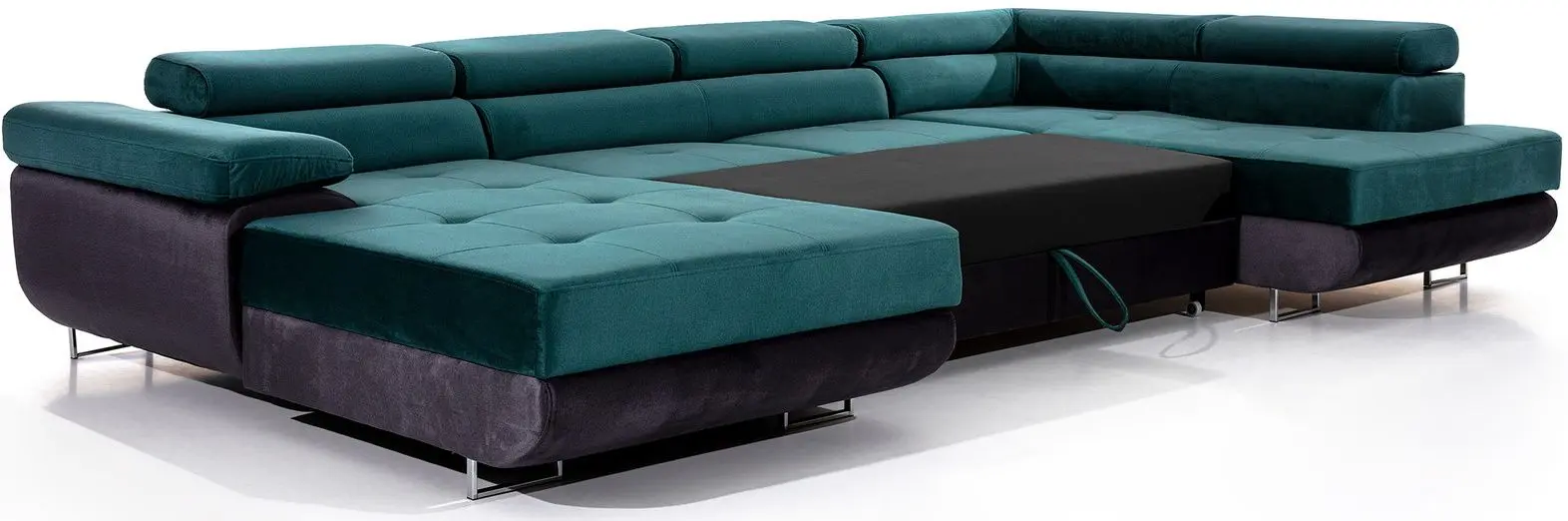 Canapea in forma de U Eltap Rodrigo Cover 70 Left (Blue-Gray)