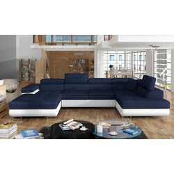 Canapea in forma de U Eltap Rodrigo Kronos 09/Soft 17 Left (Blue/White) Thumb