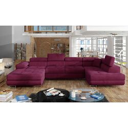 Canapea in forma de U Eltap Rodrigo Matt Velvet 68 Right (Burgundy) Thumb