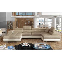 Canapea in forma de U Eltap Rodrigo Right Berlin 03/Soft 33 (Beige/Cream)