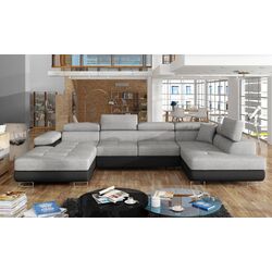 Canapea in forma de U Eltap Rodrigo Sawana 21/Soft 11 Right (Gray/Black) Thumb